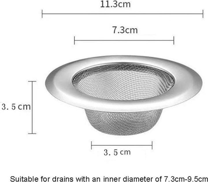 Produktbild König Design Abflusssieb Abfluss Sieb Haarsieb Küche Spülbecken Dusche Badewanne Waschbecken