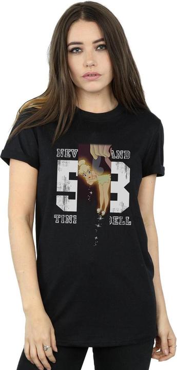 Actual product image Disney Womens/Ladies Tinker Bell Neverland 53 Cotton Boyfriend T-Shirt (XL)