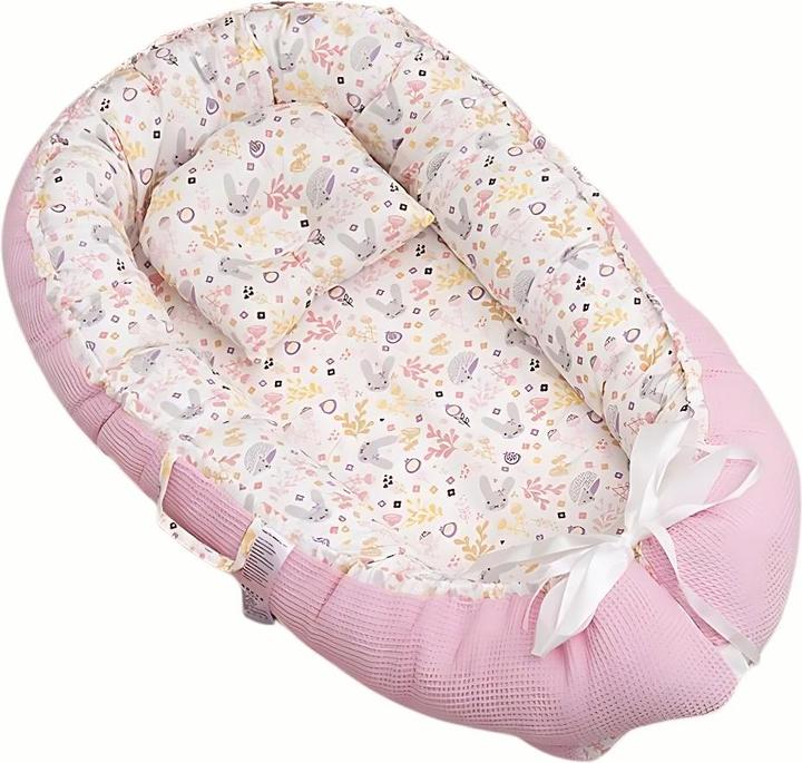 Image du produit Milkii Nid douillet pour bébé avec coussin amovible, Lapin