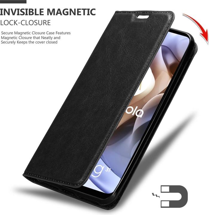 Image du produit Cadorabo Book Invis. Étui magnétique (Motorola Moto G31, Motorola Moto G41)