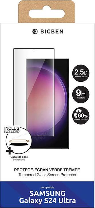 Actual product image Bigben Glass screen protector for Samsung S24 Ultra, PEGLASSGS24U (1 Piece, Samsung Galaxy S24 Ultra)