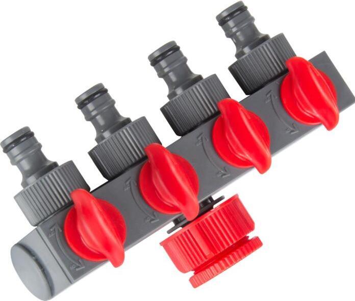 Proline Pro-Line 4-Wege-Verteiler für 3/4-Zoll- und 1-Zoll-Wasserhähne – 99241 (4 Wege Verteiler, 19 mm)