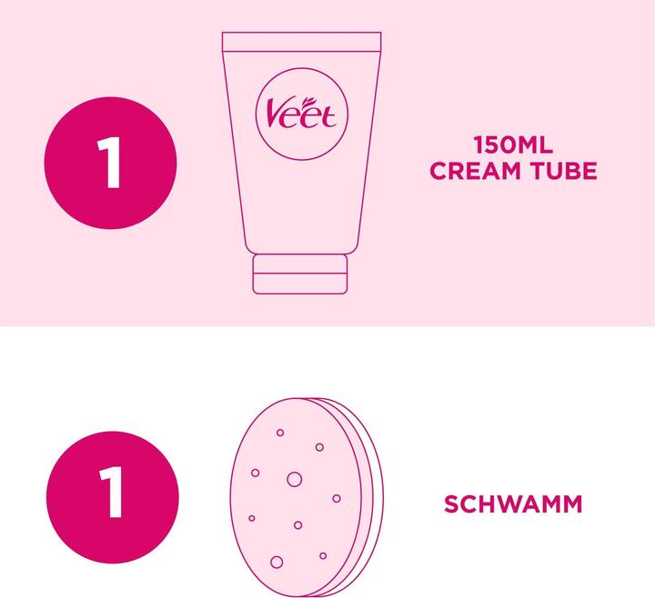Immagine prodotto Veet Crema per la rimozione dei capelli sotto la doccia (150 ml, 1 x, 198 g)