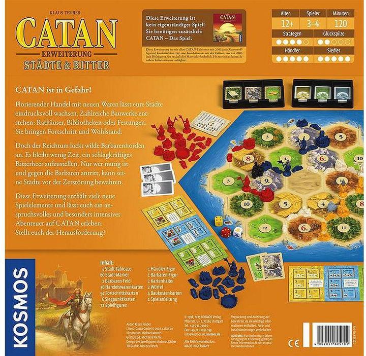 Actual product image Kosmos CATAN - Extension - Cities & Knights (German)