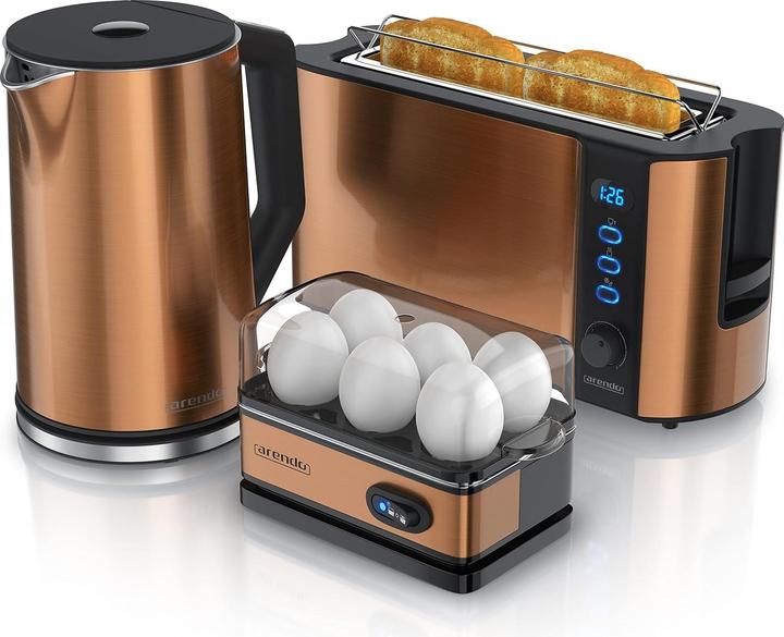 Image du produit Arendo Wasserkocher-Toaster-Eierkocher-Set (1.50 l)