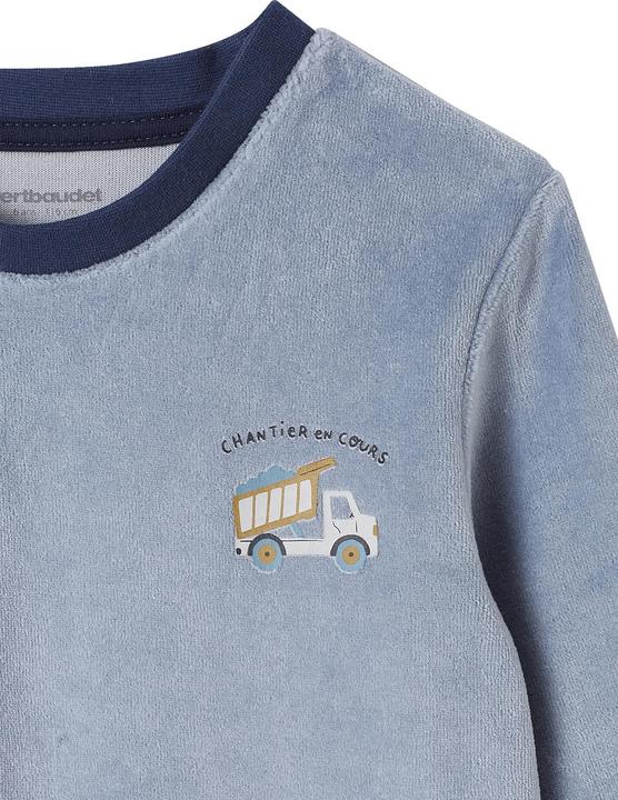 Image du produit Vertbaudet Lot de 2 pyjamas garçon en velours BAUSTELLE (152)