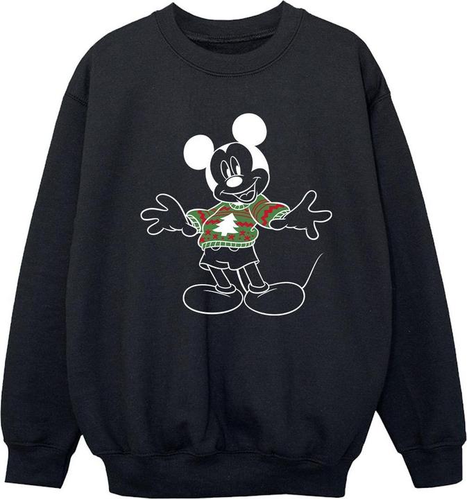 Disney Mickey Mouse Xmas Jumper Sweatshirt Mädchen