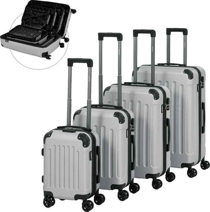 Arebos Reisekoffer (94 l, Handgepäck (bis 50l), M (50 - 90l), L (90 - 115l), XL (ab 115l))