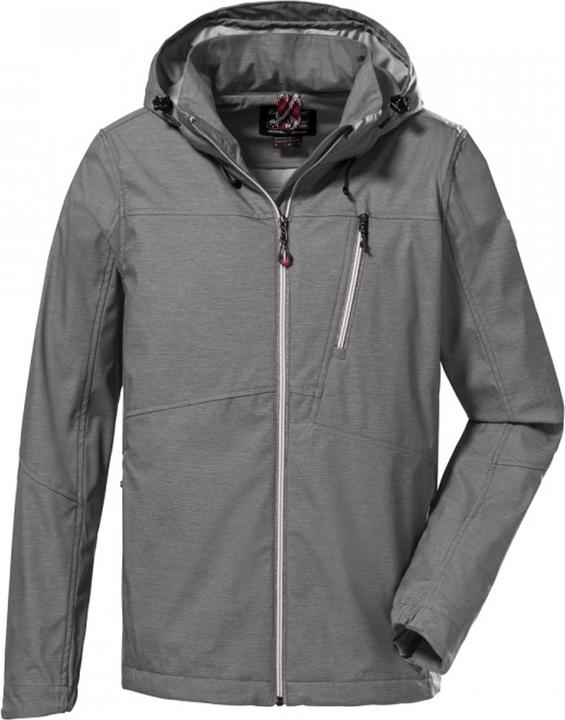 Immagine prodotto Killtec Giacca softshell da uomo con cappuccio senza zip KOS 105 MN SFTSHLL JCKT, grigio medio, M, 38016-0 (M)