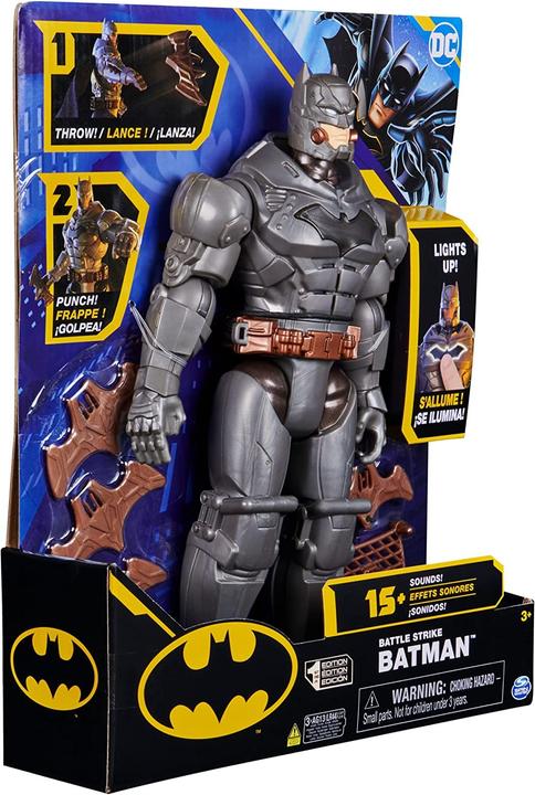 Produktbild Spin Master Batman Deluxe mit Schlag- und Wurffunktion 30cm