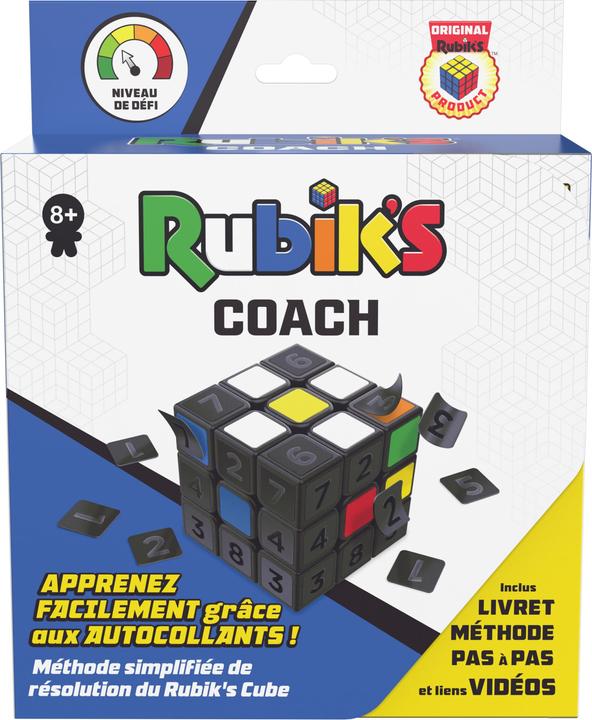 Actual product image Spin Master Rubik’s Coach Cube, Learn to Solve 3x3 Cube with Stickers, Guide, & Videos | Stress Relief Fidget To (3 x 3)