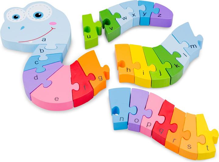 Actual product image New Classic Toys Alphabet Puzzle - Snake (English)
