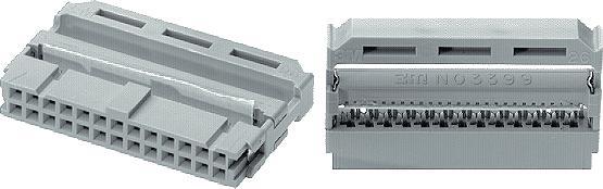 Actual product image 3M Female connector, straight, number of contacts - 20, 2.54mm