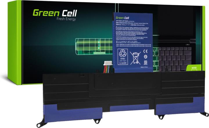 Image du produit GreenCell Batterie d'ordinateur portable AP11D3F pour Acer Aspire S3 - 11.1V - 3000mAh (3 cellules, 3000 mAh)