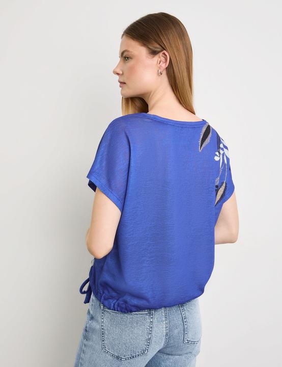 Actual product image Taifun Casual shirt with drawstring hem T-shirt short sleeve round neck - 62818 (36)