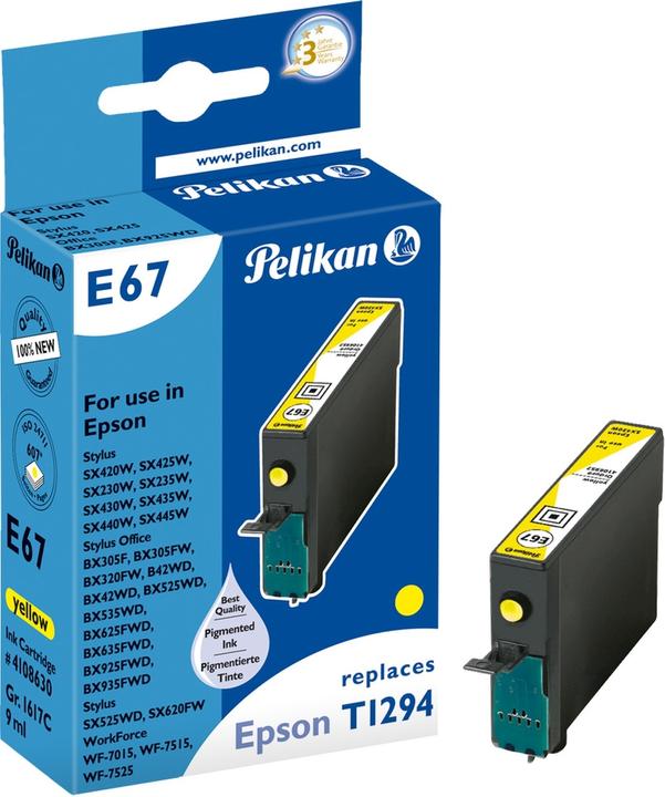Actual product image Pelikan Ink compatible yellow Orig.No. T129440PEL (Y)