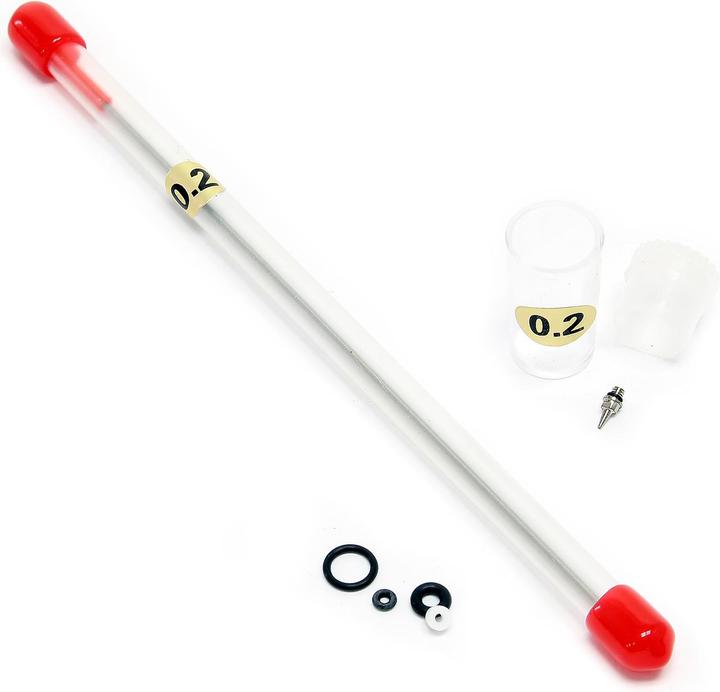 Actual product image Wiltec Nozzle 0.2 mm Needle and O-Ring for Airbrush Guns