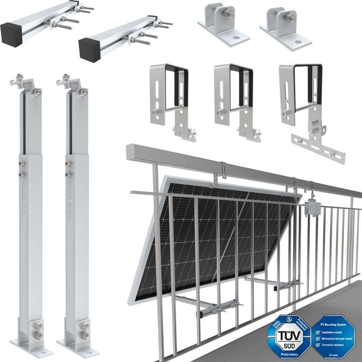 Image du produit Nuasol Support de balustrade pour balcon (Matériel de montage du système solaire)