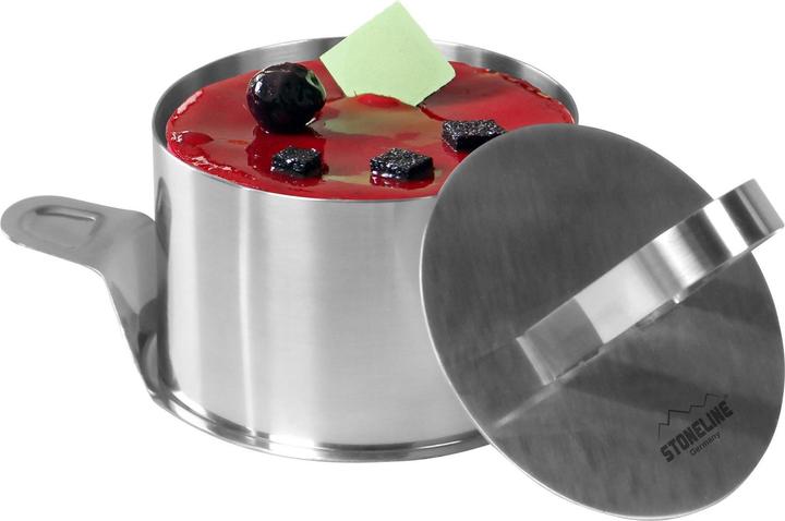 Produktbild Stoneline Dessertringe und Speiseringe Set, 8-teilig, Edelstahl, 6 Ringe, 1 Heber, 1 Stempel, rund