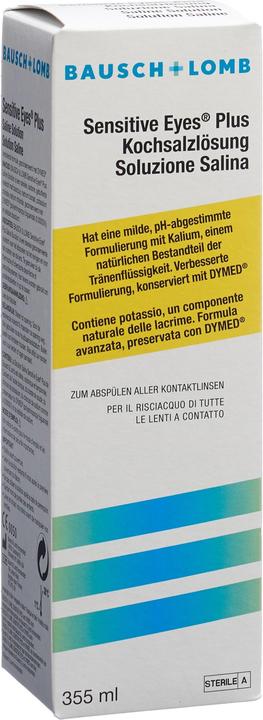Bausch + Lomb Sensitive Eyes Kochsalzlösung (Kochsalzlösung, 355 ml)