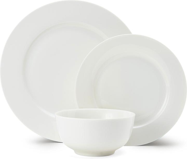 Mikasa Egret 12-Piece China Dinner Set, White (12 Stück)