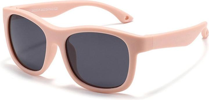 Techsuit - Sunglasses Polarised (8306-C22) - for Babies, Square Shape, with Strap - Sand Pink