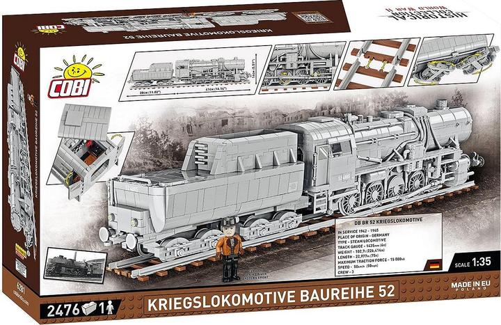 Actual product image Cobi War locomotive BR 52 / 2400 pcs.