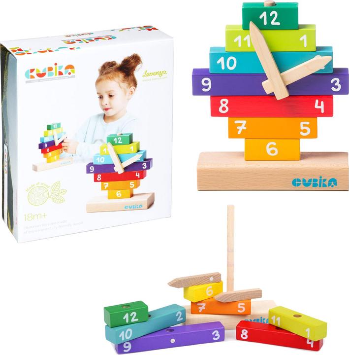 Produktbild Cubika Holzbausatz Uhr