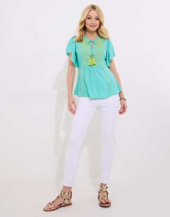 Produktbild Joe Browns Lightweight Boho Embroidered Floaty Sleeve Top (12)