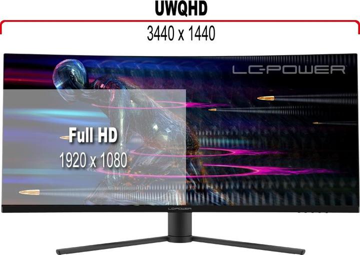 Produktbild LC-Power LC-M34-UWQHD-165-C (3440 x 1440 Pixel, 34")
