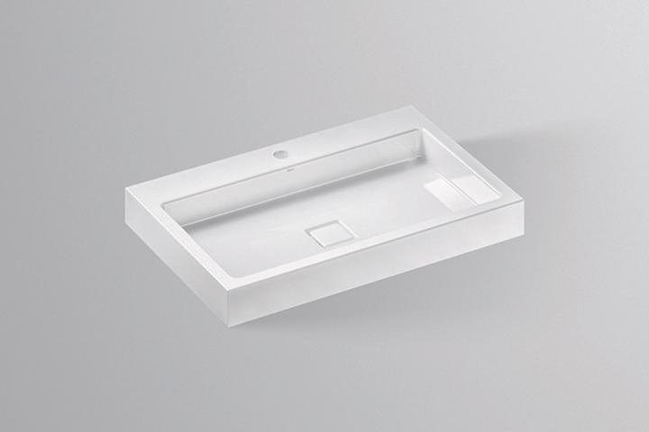 Produktbild Alape Aufsatzbecken AB.RE700H.2, rechteckig B: 700mm H: 90mm T: 460mm, 3209000000, weiss (460 mm, 700 mm)