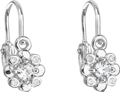 Evolution Group Silver childrenÂ's earrings with clear zircons 11174.1 for kids
