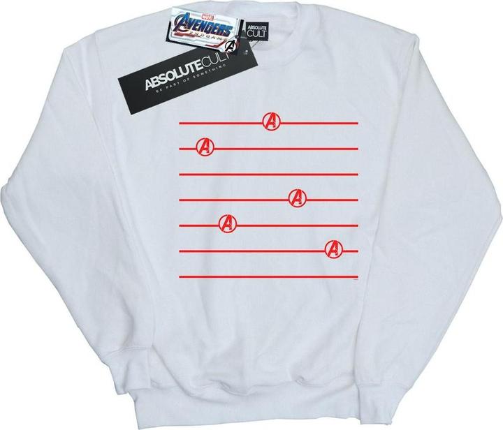 Avengers Endgame Logo Streifen Baumwolle Sweatshirt