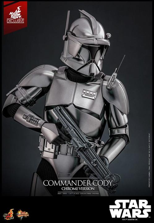Image du produit Hot Toys Star Wars Movie Masterpiece Figurine 1/6 Commander Cody (Chrome Version) Exclusive 30 cm