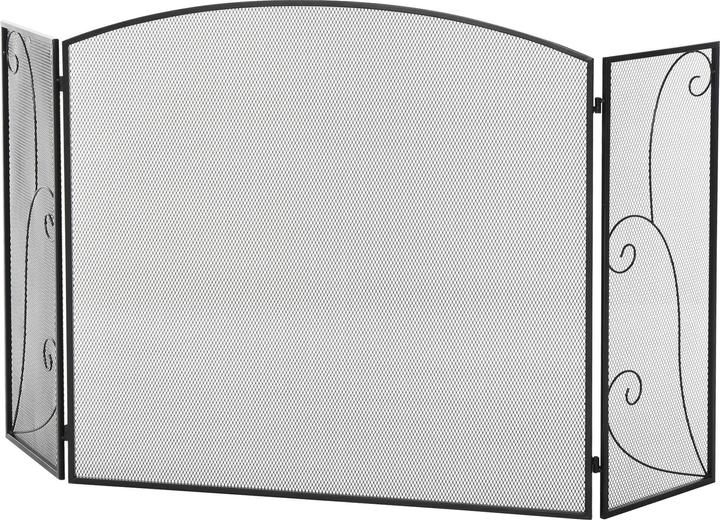 Image du produit Homcom Grille de cheminée avec trois panneaux (132,5 x 76,5 cm)