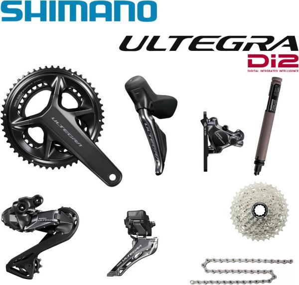 Produktbild Shimano Ultegra Di2 Gruppe Disc 12-fach, R8100 Serie, Kurbel 170mm 34/50, Kassette 11-30