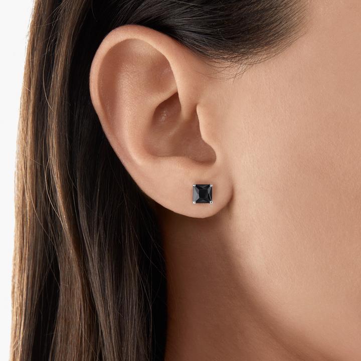 Actual product image Thomas Sabo Stud Earrings Black Stone (925 silver)
