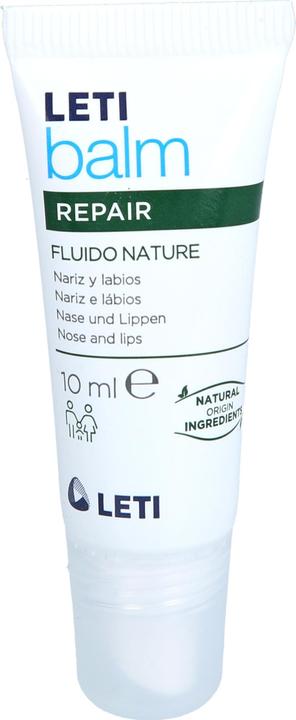 Leti balm Fluid Natur - Schützender Nasen- und Lippenbalsam bei trockener und rissiger Haut mit natü (10 ml)