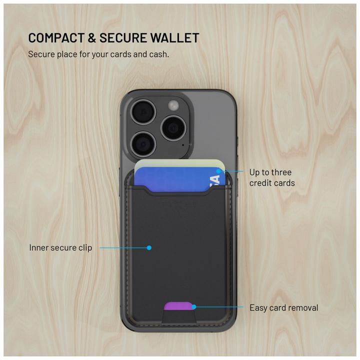 Image du produit Fixed Mag Wallet Tracker for Apple Find My iPhone - Black