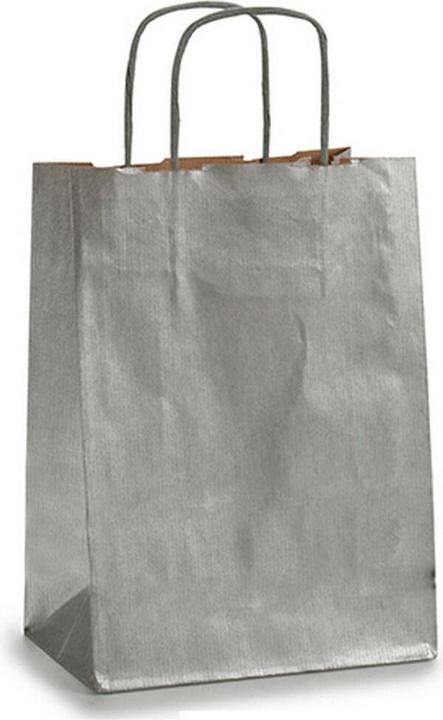 Image du produit Pincello Papiertaschen Silberfarben (18 x 8 x 31 cm) (25 Stück) (Pochette cadeau, 25 x)