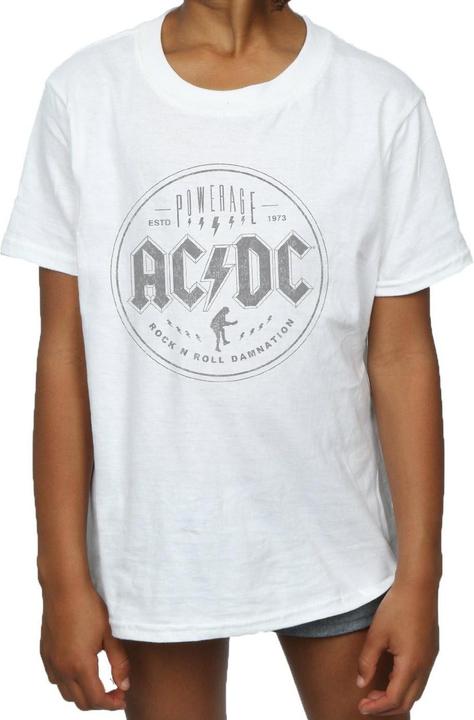 Image du produit AC/DC T-Shirt coton noir Rock N Roll Damnation pour fille (128)
