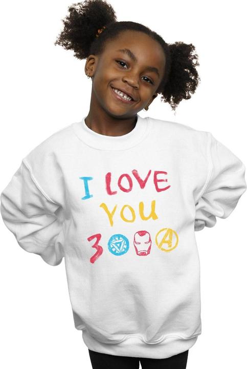 Image du produit Sweatshirt fille Avengers Endgame I Love You 3000 Crayons (128)