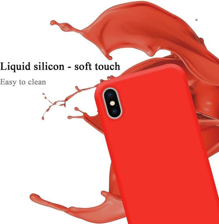 Actual product image Cadorabo TPU Liquid Silicone Case Cover (Apple iPhone X)