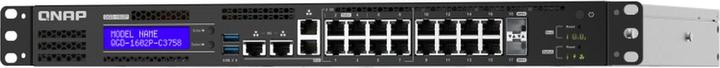 Immagine prodotto QNAP Switch Smart Edge QGD-1602-C3558-8G con capacità 2,5 GbE e 10 GbE (18 Porti)