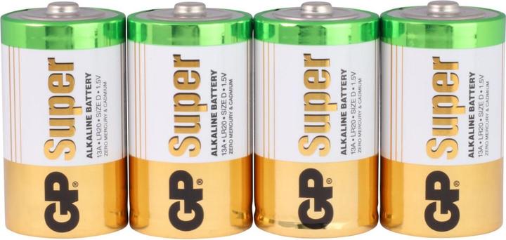 Produktbild GP Batteries Batterie D Mono Super, 4 Stück (4 Stk., Gerätespezifisch)