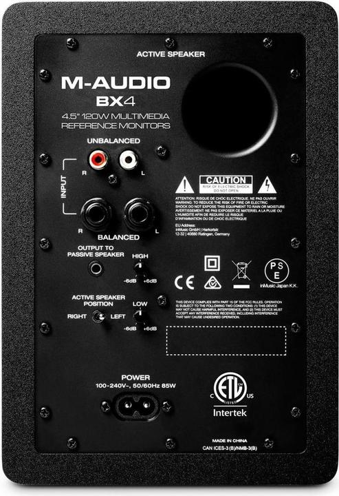 Actual product image M-Audio BX4BT (Active, Pair, 1x 50 W)