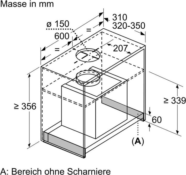 Image du produit Bosch Hausgeräte DBB66AF60 (Hotte à tiroir)