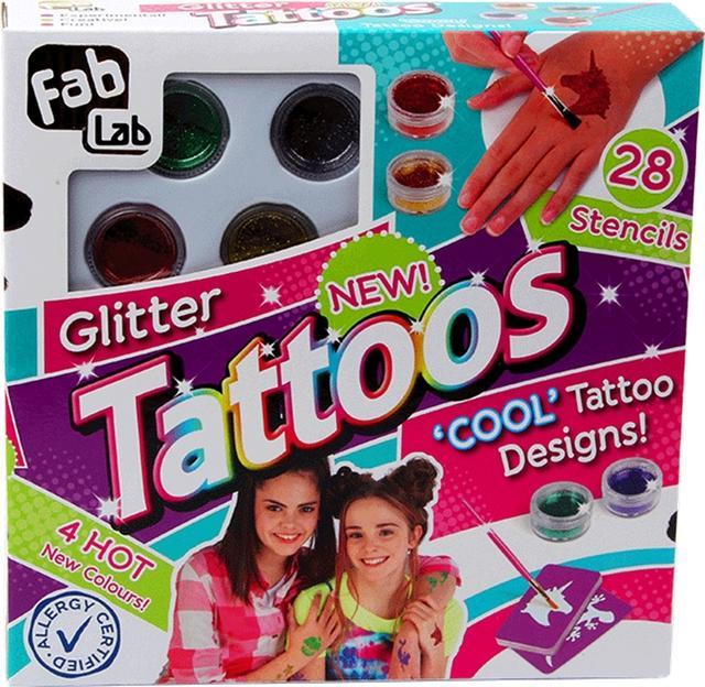 Fab Lab Set di tatuaggi FabLab Glitter Tattoos