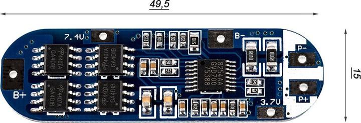 Image du produit Keeppower 3S PCB - XZD-3S1550 (Electronique de protection)