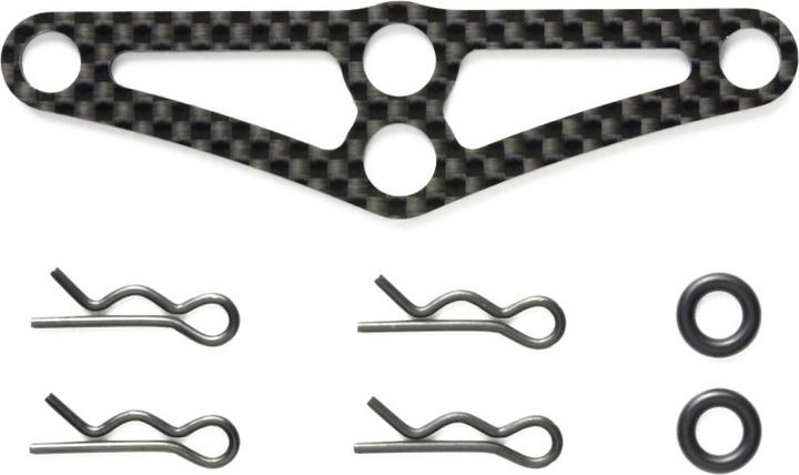 Produktbild Tamiya Touring Car Carbon Body Mount Crossmember (Front)
